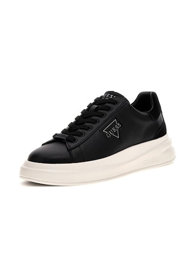 Guess Erkek Elban Deri Kalın Tabanlı Sneaker - Siyah 4182878