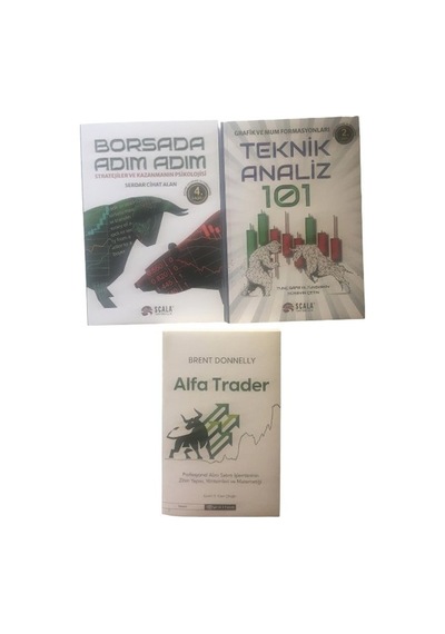 Borsada Adım Adım + Teknık Analız 101 + Alfa Trader 3 Set
