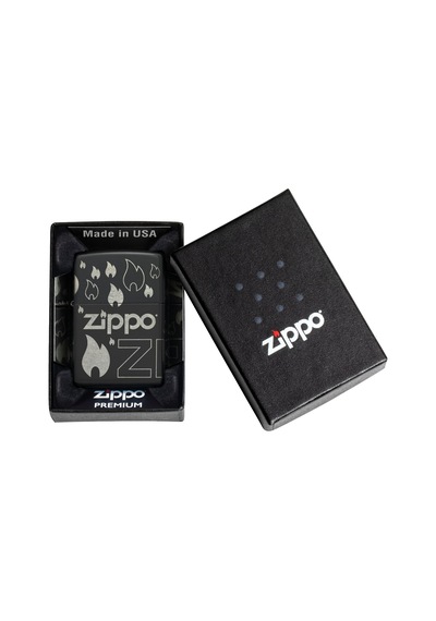 Zıppo Çakmak -48908 Zıppo Desıgn 7 Siyah