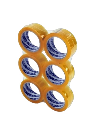 6 Adet Şeffaf Koli Bandı Güçlü Yapışkan Yüzey 40 Mm 100 Metre Royaleks 1