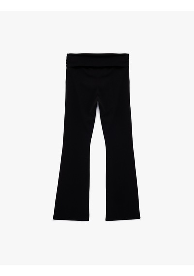 Koton Slim Fit Normal Bel Düz Paça Tayt Pantolon Siyah 6wal40109ık Siyah
