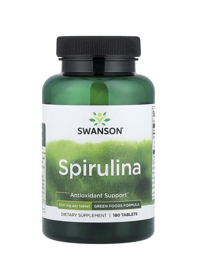 Swanson Vitamins, Spirulina, 500 Mg, 180 Tablets