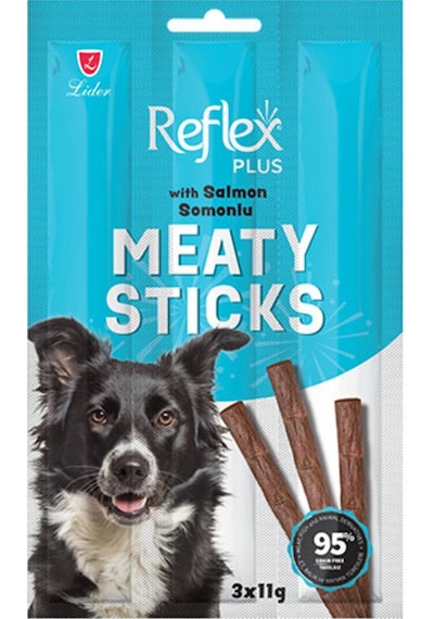 Plus Meaty Sticks Somonlu Tahılsız Köpek Ödül Çubuğu 3x11 Gr