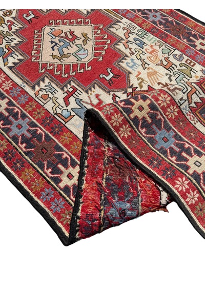 El Dokuma Sıfır İran Kilimi Yolluk 84x313 Yün Kök Boya Yolluk