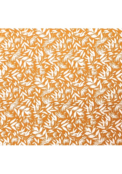 Maki Home %100 Pamuklu Çiçek Baskılı 180x200 Battal Boy Lastikli Çarşaf Takımı Koyu Bej