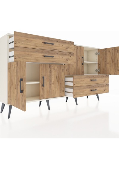 Arges Konsol 3 Raflı 4 Çekmeceli 4 Kapaklı 176x30x99 Aytaşı-çam Atlas Çam/atlas Çam - Aytası Arges Konsol 3 Raflı 4 Çekmeceli 4 Kapaklı 176x30x99 Aytaşı-çam Atlas Çam/atlas Çam - Aytası