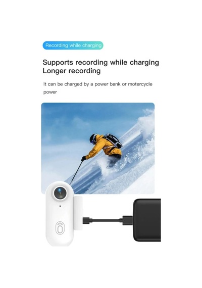1080p Mini Aksiyon Kamerası Hd Spor Kamerası, Dijital Görüntü Sabitleme, Otomatik Pozlama Beyaz