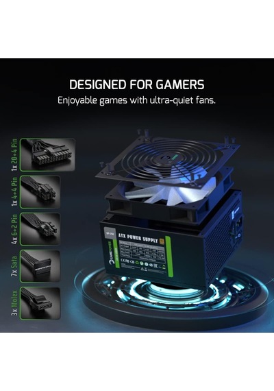 Game Power Gp-750 Apfc 14cm 80+ Bronze 750w Supply Çok Renkli