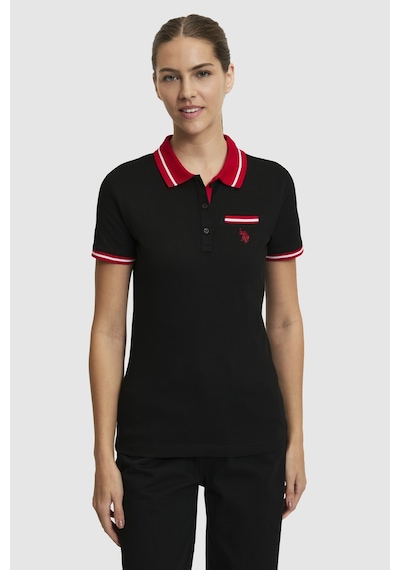 U.s. Polo Assn. Kadın Siyah Tişört Basic 50323455-vr046