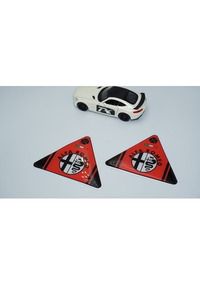 Dk Tuning Alfa Romeo Yonca Logo Yan Çamurluk 3d Kırmızı Damla Log