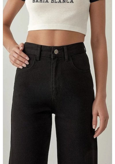 Hiccup Straight Fit Denim Pantolon Siyah