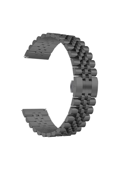 Gear S3 Uyumlu Krd-36 22mm Metal Zore Kordon-siyah