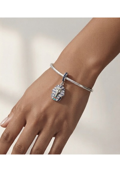 Kadın Firavun Model Gümüş Charm Gümüş