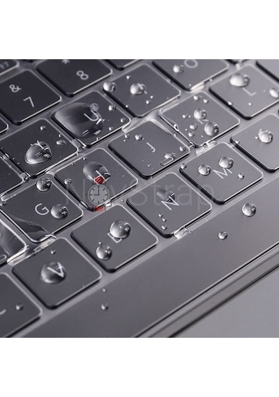 Novstrap Apple Uyumlu MacBook Pro M3 16 İnç A2991 İle Türkçe Q Klavye Şeffaf Klavye Koruyucu Kılıf Karışık Çok Renkli