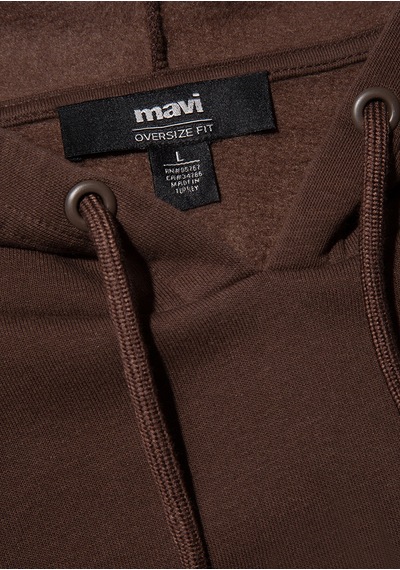 Mavi - Mavi Logo Baskılı Kapüşonlu Kahverengi Sweatshirt 067149-88067 Kahverengi Mavi - Mavi Logo Baskılı Kapüşonlu Kahverengi Sweatshirt 067149-88067 Kahverengi