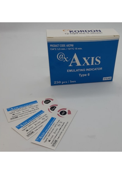 Axis Buhar Kimyasal İndikatör Class 6 3 5 DK 1 Kutu 250 Adet