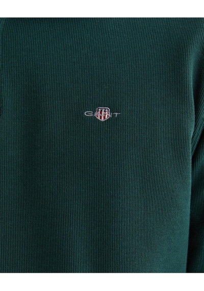Gant Erkek Yeşil Regular Fit Yarım Fermuarlı Sweatshirt-11381 374-yeşil
