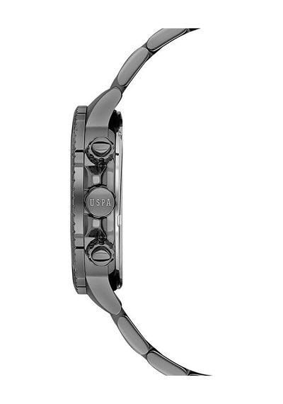 U.s. Polo Assn. Uspa1074-05 Quartz Çelik Füme Yeşil Kadran 43 Mm Erkek Kol Saati