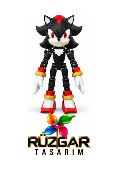Sonic Shadow Eklemleri Hareketli Oyuncak Dummy Titan 13