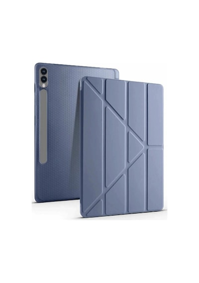 Samsung Galaxy Uyumlu, X610 Tab S9 Fe Plus 12.4 Kılıf Kalemlikli Mars Tablet Kılıfı - Lavender