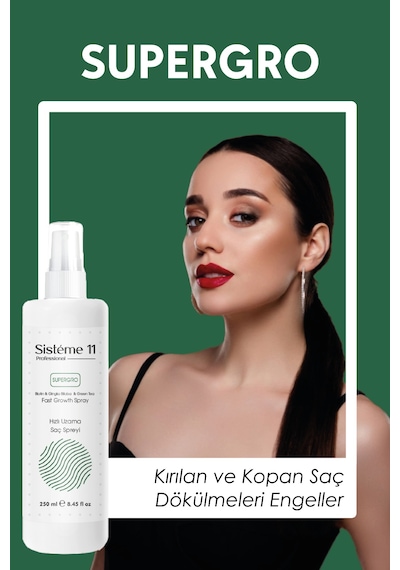 Sisteme 11 At Kuyruğu Saç Spreyi Hızlı Uzamaya Yardımcı 250 Ml