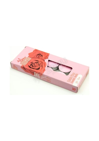 Bozkurt Mum Gül Kokulu Tealight 10'lu Çok Renkli