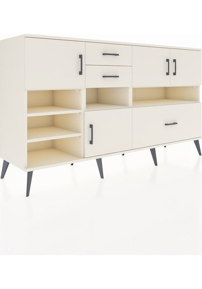 Hyperion Konsol 7 Raflı 3 Çekmeceli 4 Kapaklı 176x44x99 Aytaşı-ay Aytaşı-aytaşı