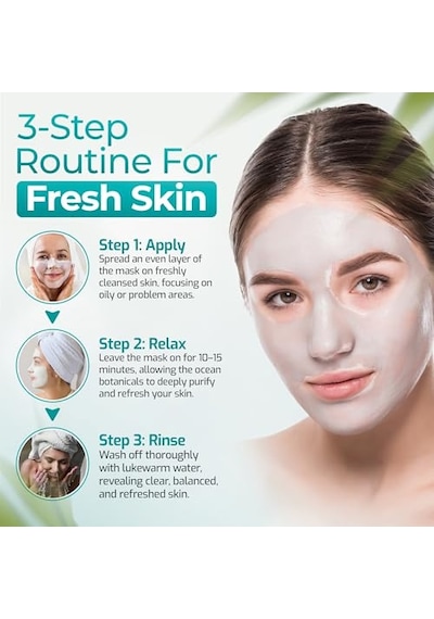 Sheida Pure Ocean Arıtım Maskesi Yağ Kontrol 75 Ml Yağlı Ve Karma Ciltler İçin