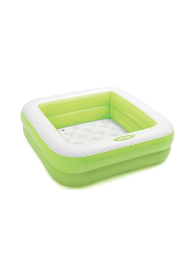 İntex Mini Kare Havuz Yumuşak Şişme Taban 85x85x23 Cm 2 Adet Çok Renkli