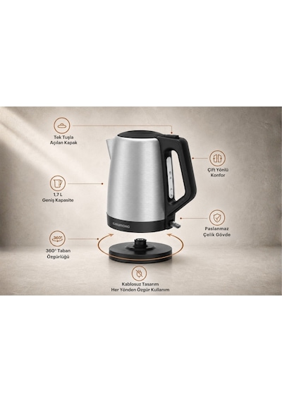Grundig WK 4430 2200 W Su Isıtıcısı & Kettle