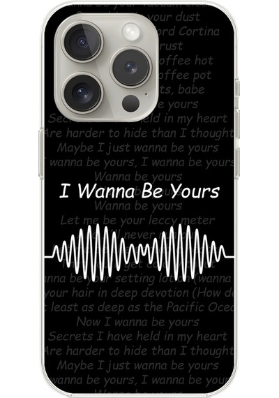 Apple Uyumlu iPhone 13 Pro Şeffaf Kılıf I Wanna Be Yours Couple Çift Tasarımlı