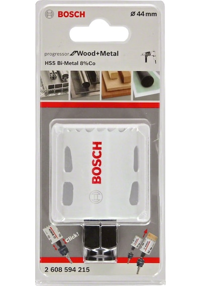 Bosch - Yeni Progressor Serisi Ahşap Ve Metal İçin Delik Açma Testeresi Panç 44 Mm 2608594215