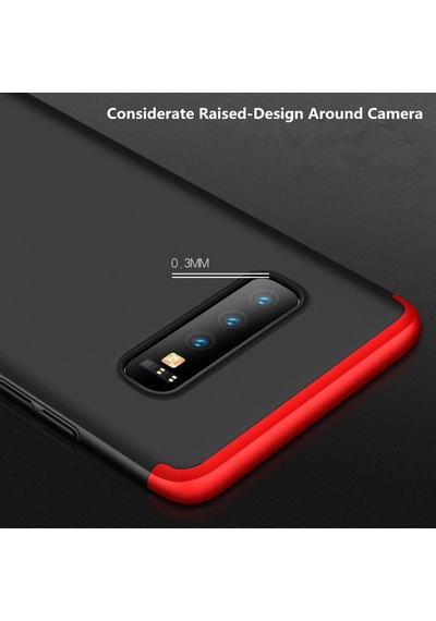 Samsung Uyumlu Galaxy S10 Kılıf 3 Parçalı 360 Tam Korumalı Gkk Kapak
