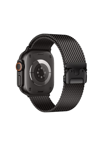 Ayrex Apple Watch Ultra 1/2/3 49mm İle Uyumlu Kordon Titanyum Kelebek Klipsli Milano Loop 121