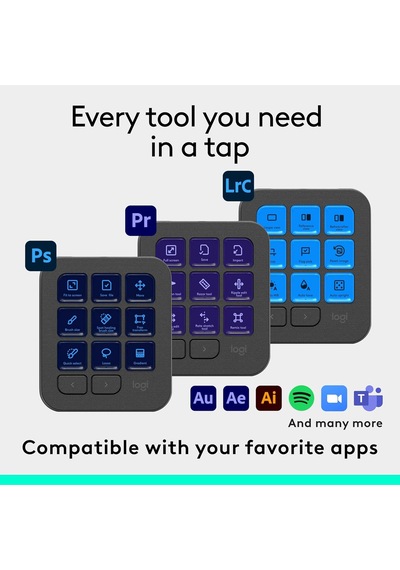 Logitech Mx Creative Console Siyah Logitech Mx Creative Console Siyah