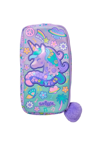 Smiggle All Stars Karakter Cepli Kalem Kutusu Leylak 456171 Çok  Renkli