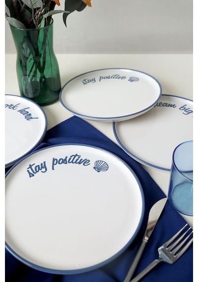 Keramika Ocean Muse Nordıc Pasta Tabağı 22 Cm 4 Adet 22951-52 Çok Renkli