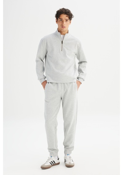 Lee Regular Fit Fermuar Detaylı Erkek Sweatshirt L252031236 Gri