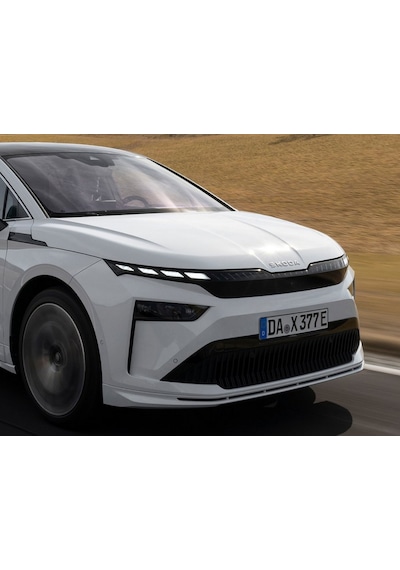 Dk Tuning Enyaq Elroq Ön Kaput Gri Yazı Logo Arma Skoda İle Uyumlu Ön Arma