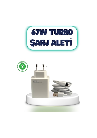 67 Watt Hızlı Şarj Aleti Poco F2 F3 F4 Uyumlu