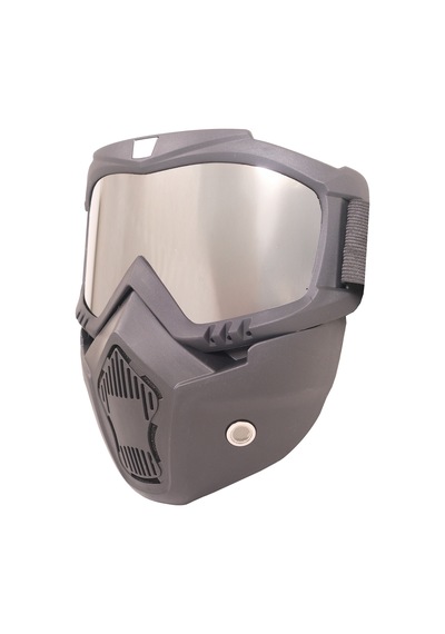 Gp Kompozit Msk001 Enduro / Off-road Maskeli Aynalı Motosiklet Gözlüğü Gri Standart