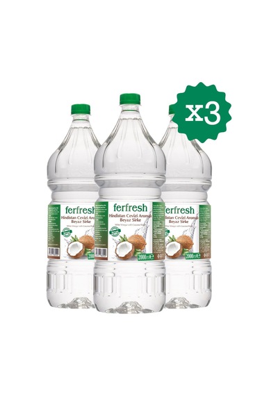 Ferfresh Beyaz Sirke 2 Lt Pet Hindistan Cevizi Aromalı X 3 Adet