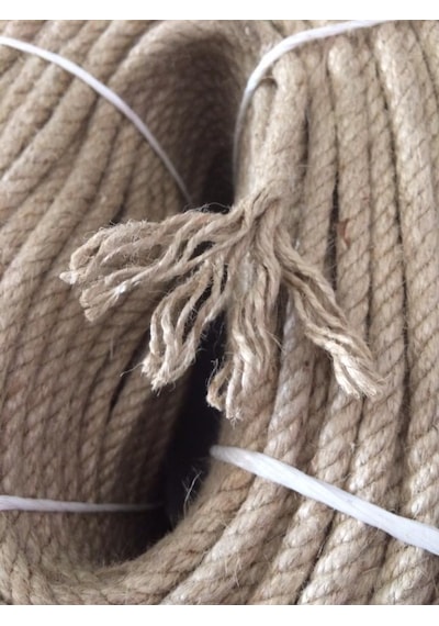 14Mm Jüt Halat Kendir Dekoratif Kendir Ip Urgan 1 Metre