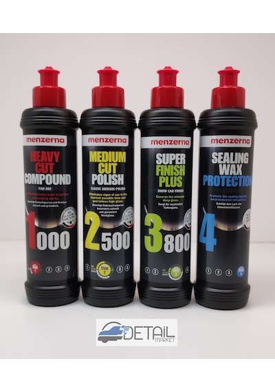 Menzerna 1000 2500 3800 Sealingwax Kalın Pasta Boya Kor. Seti 250