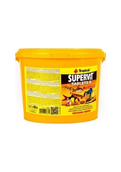 Supervit Tablets B Kabuklu Ve Çöpçü Balıkları İçin Dip Yemi 250 Tablet