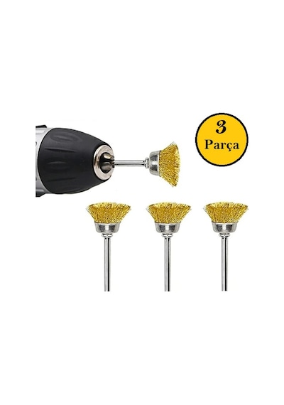 Venoa Vk1530 Mikro Prinç Pimli Çanak Fırça Seti 3 Parça