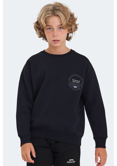 Slazenger Lone 2 Li Set Unisex Çocuk Lacivert - Mavi Sweatshirt Lacivert - Mavi