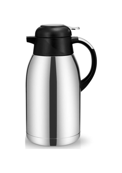 Penguen Çift Katlı Çelik Çay Termosu - Su Termosu 2 Lt.png-1200xs Siyah