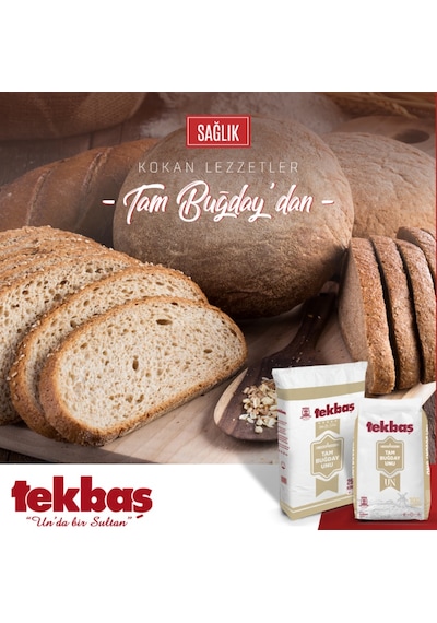 Tekbaş Un Tam Buğday Unu 25 KG