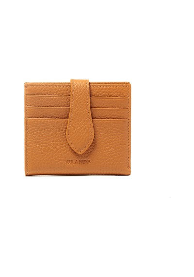 Camel Cüzdan & Kartlık Unisex 800 Grande Deri Cüzdan Kartlık kahverengi